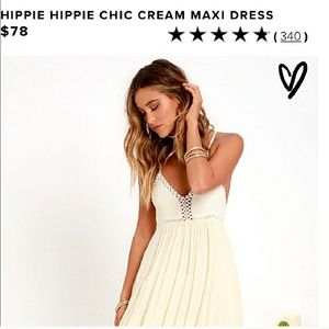 Lulu’s cream maxi dress